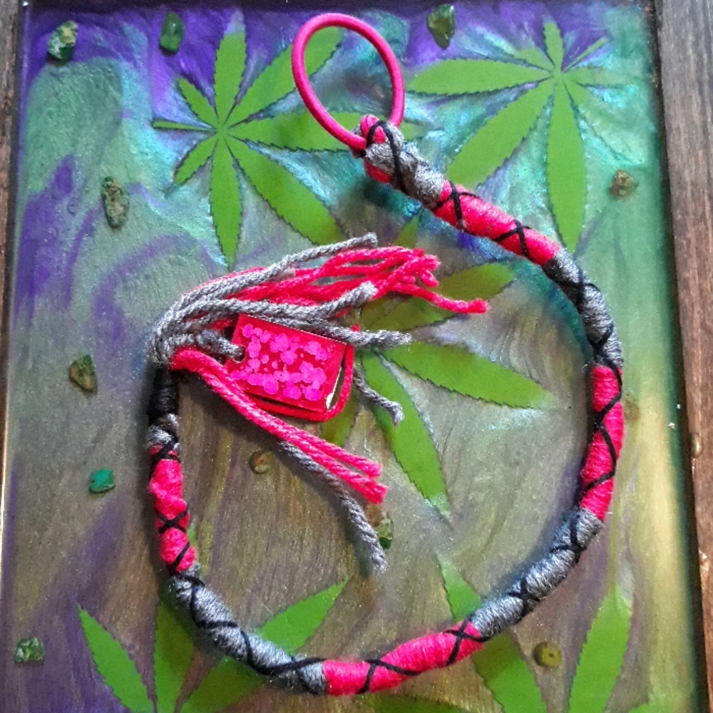 Festival hairwrap pink